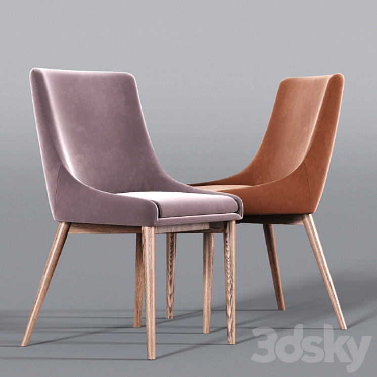 Blaisell Parsons Dining Table Chair Set 3DS Max - thumbnail 2