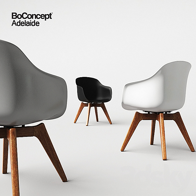 BoConcept Adelaide. chair and table 3DSMax File - thumbnail 2