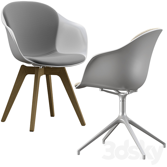 Boconcept-Adelaide chair – Madrid table set 3DS Max Model - thumbnail 3