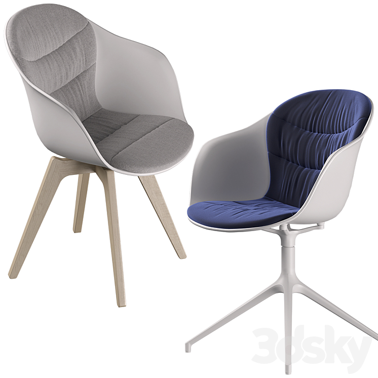 Boconcept – Alicante Table-Adelaide Chair set 01 3DS Max Model - thumbnail 2