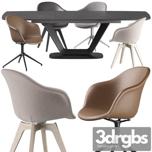 Boconcept – alicante table-adelaide chair set - thumbnail 1