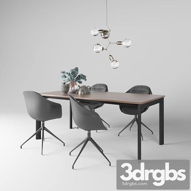 Boconcept dining set 2 3dsmax Download - thumbnail 1