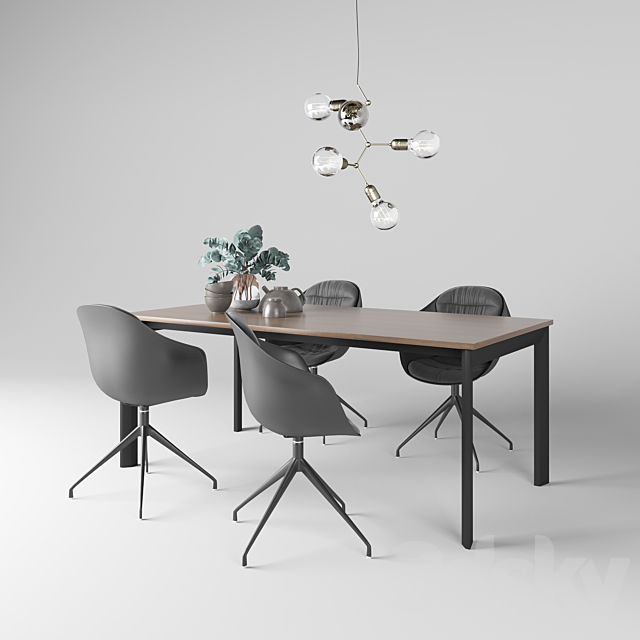 BoConcept Dining Set 3DSMax File - thumbnail 1