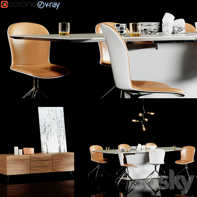 boconcept milano_five_adelaide_lugano 3DS Max - thumbnail 1