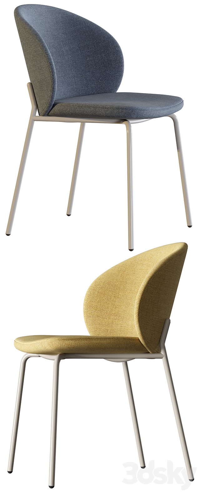 Boconcept-Princeton dining chair set 3DSMax File - thumbnail 3