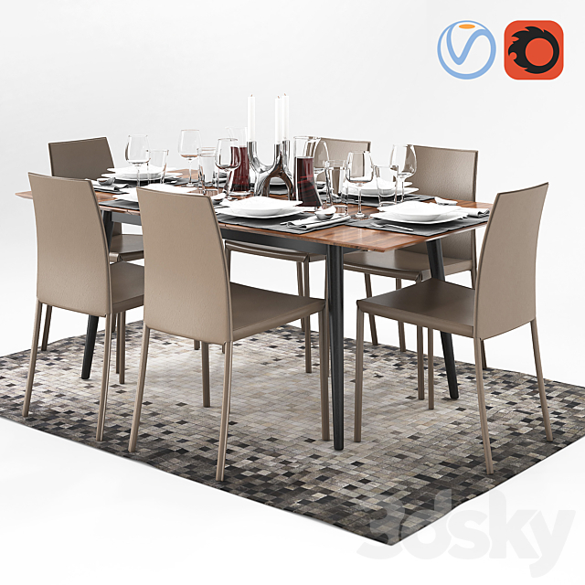 BoConcept Zarra and Milano table 3DSMax File - thumbnail 1