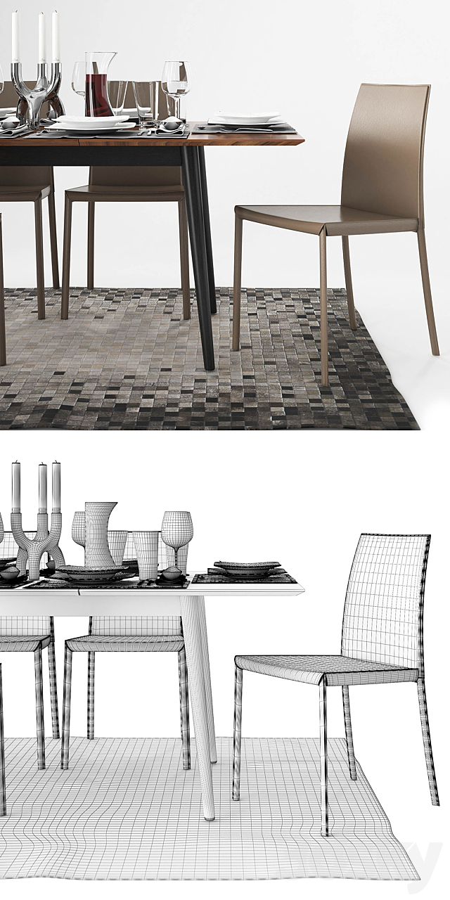 BoConcept Zarra and Milano table 3DSMax File - thumbnail 3