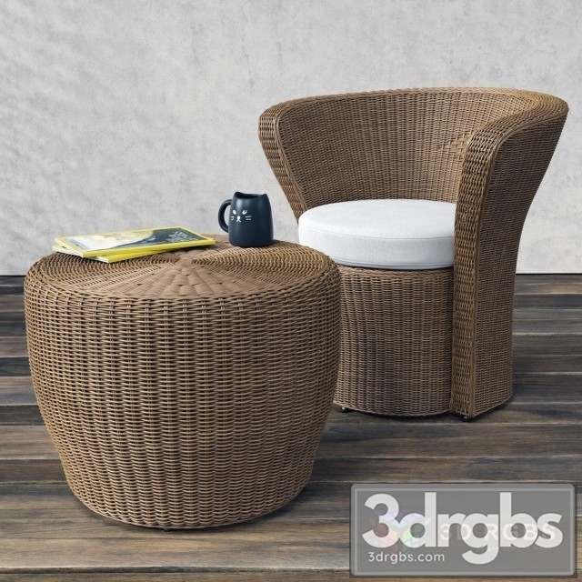 Bolero Easy Table and Chair 3dsmax Download - thumbnail 1