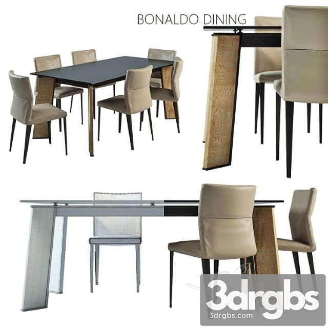 Bonaldo Dining 3dsmax Download - thumbnail 1