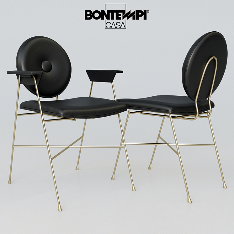 Bontempi Glamor table Penelope chair Gubi Multi-Lite 3DS Max - thumbnail 2