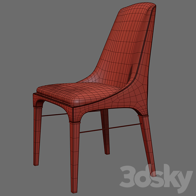 Bontempi Kelly Chair and Millennium Table 3DSMax File - thumbnail 3