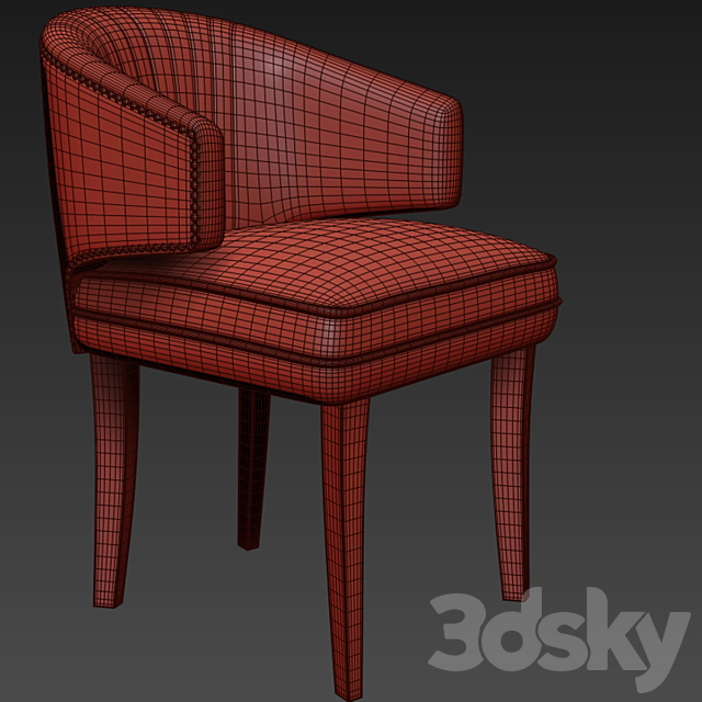 Brabbu Ibis Dining Chair Set 3DSMax File - thumbnail 2