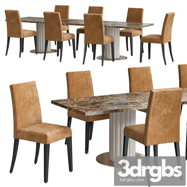 Byron rectangular table 2 3dsmax Download - thumbnail 1