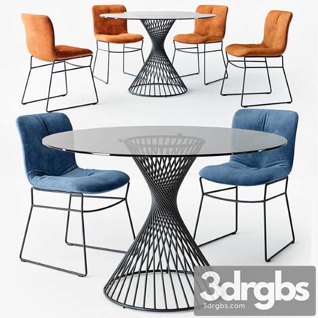 Calligaris annie chair vortex table - thumbnail 1