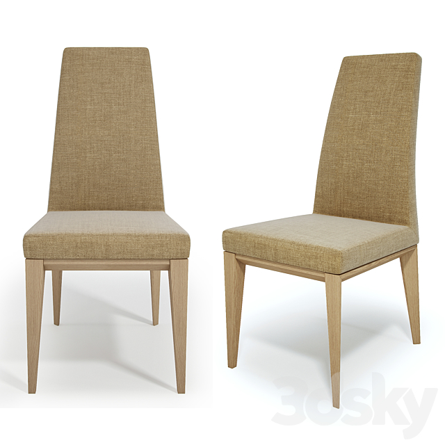 Calligaris set table Duca chair Bess 3DS Max Model - thumbnail 3