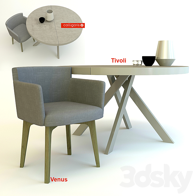 Calligaris Venus and Tivoli 3DSMax File - thumbnail 1