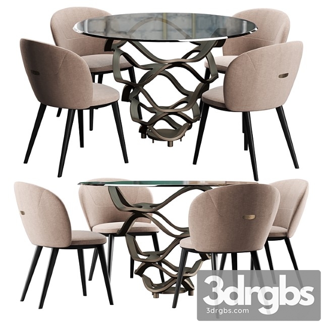 Cantory & reflex neolitico dining set 2 3dsmax Download - thumbnail 1