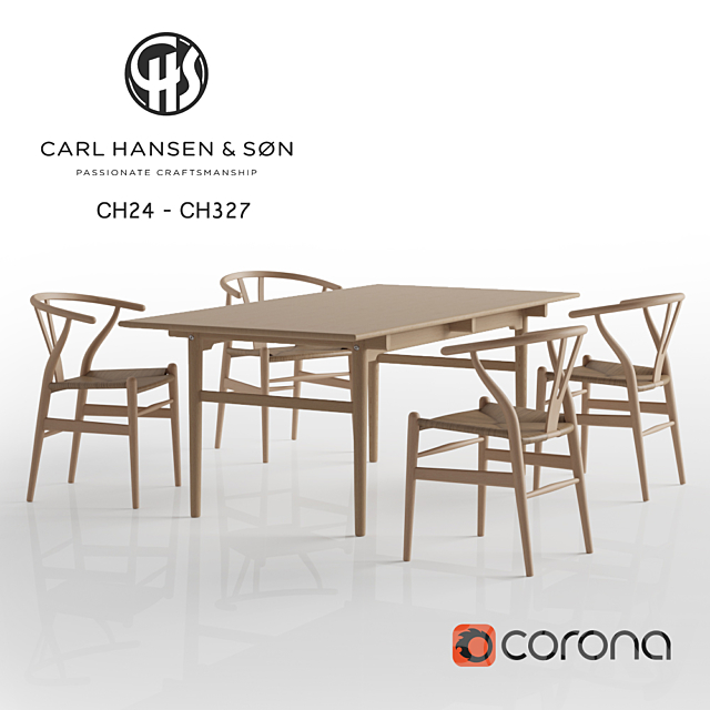 Carl Hansen – CH24-CH327 3DSMax File - thumbnail 1