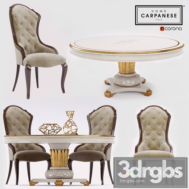 Carpanese Dinner Set 3dsmax Download - thumbnail 1