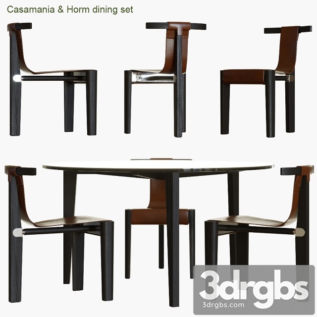 Casamania Horm Dining Set 3dsmax Download - thumbnail 1