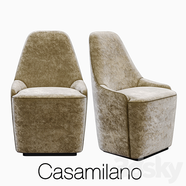 casamilano kandinsky table with charlotte chair 3ds Max - thumbnail 2