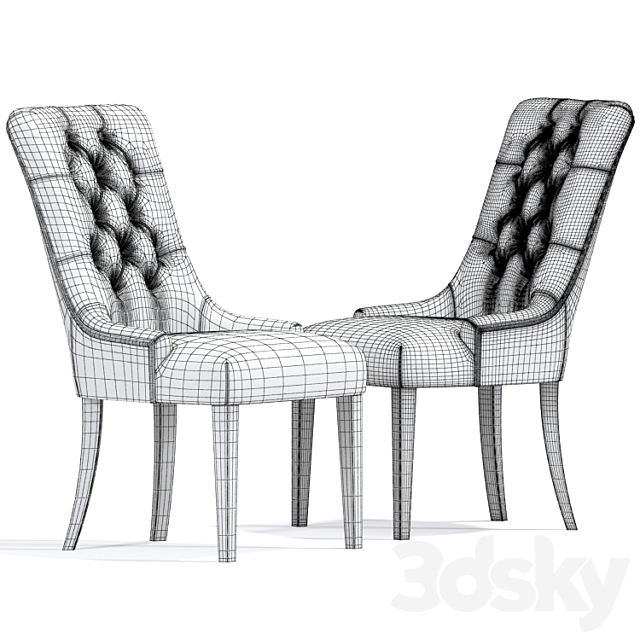 Casamilano Tangeri Dining Table Chair 3DSMax File - thumbnail 3