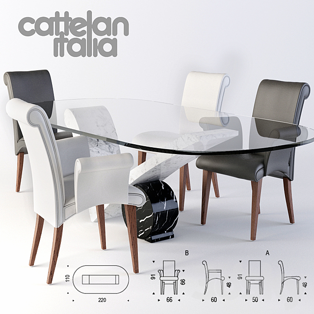 Cattelan Italia Lulu 3ds Max - thumbnail 1