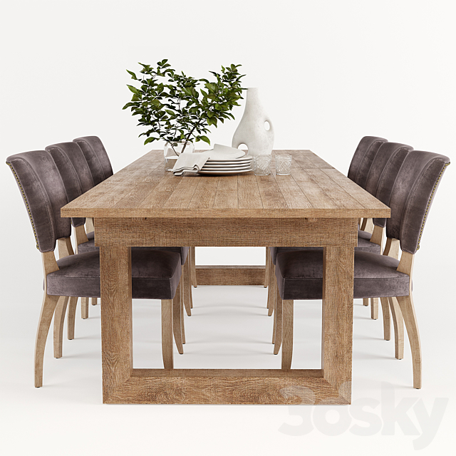 Causeway_Dining_table 3ds Max - thumbnail 1