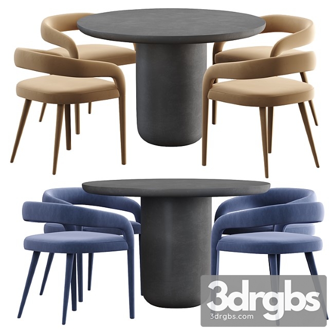 Cb2 lisette chair and lola dining table - thumbnail 1