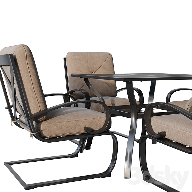 Cedar Creek lounge set 3DS Max - thumbnail 2