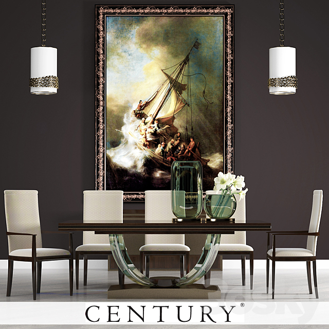 CENTURY DINING TABLE 3DSMax File - thumbnail 1