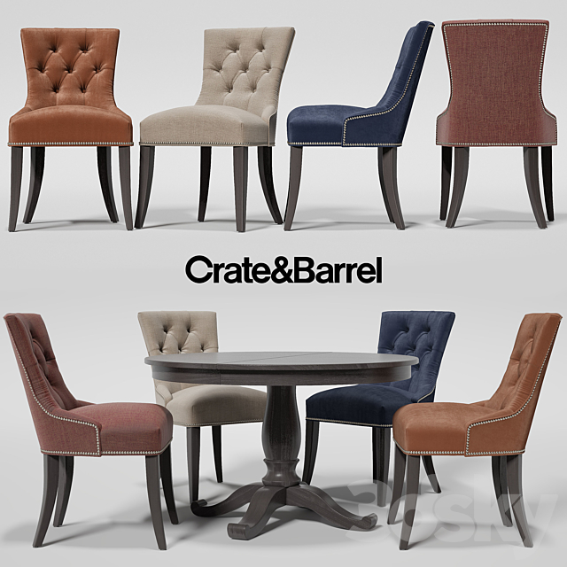 Chair Cecelia. Buffet Avalon Crate&Barrel 3DSMax File - thumbnail 1