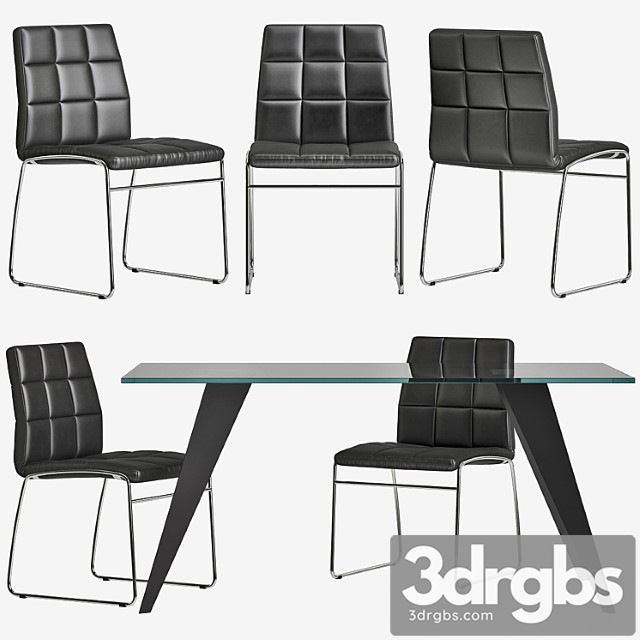 Chair Explorer Table Nack La forma (julia grup) 2 3dsmax Download - thumbnail 1