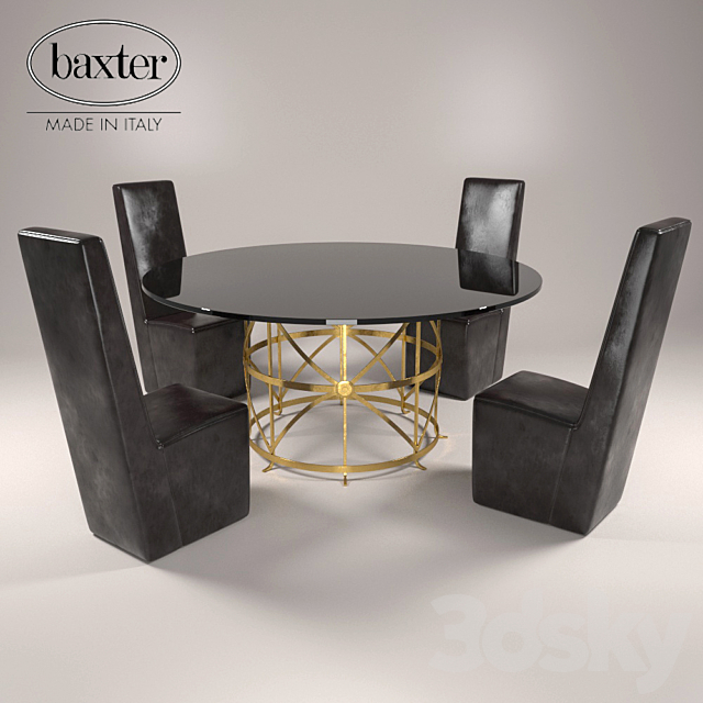 Chair Graz Baxter. table Vivaldi Baxter 3DSMax File - thumbnail 1