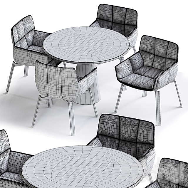 Chair Husk B&B Italia 3DSMax File - thumbnail 4