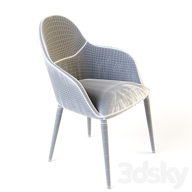 Chairs Giorgetti Selene. Table Giorgetti Mizar 3DSMax File - thumbnail 3