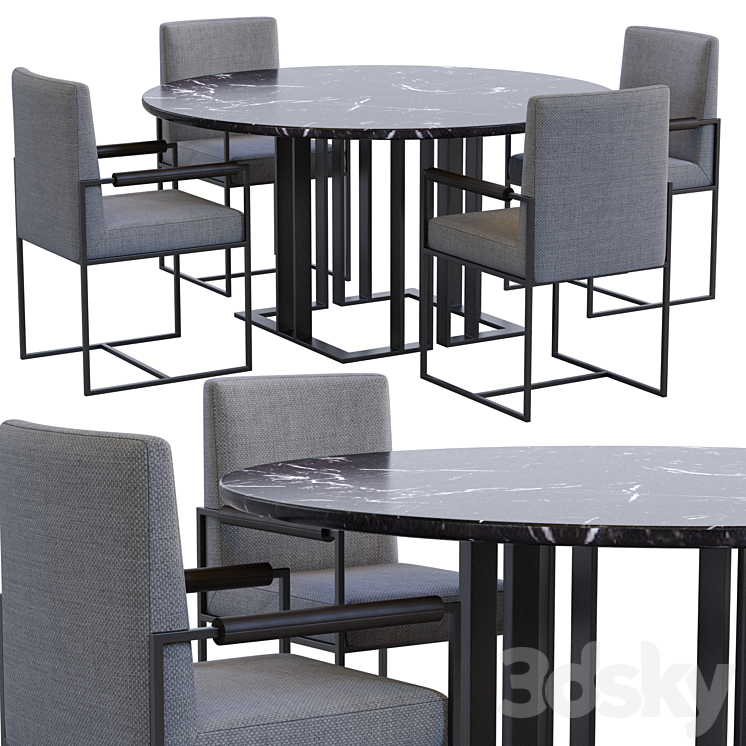 Charlie Table by Meridiani 3DS Max Model - thumbnail 3