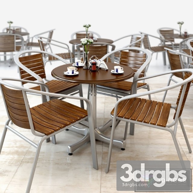 Chear Table Outdoor 3dsmax Download - thumbnail 1