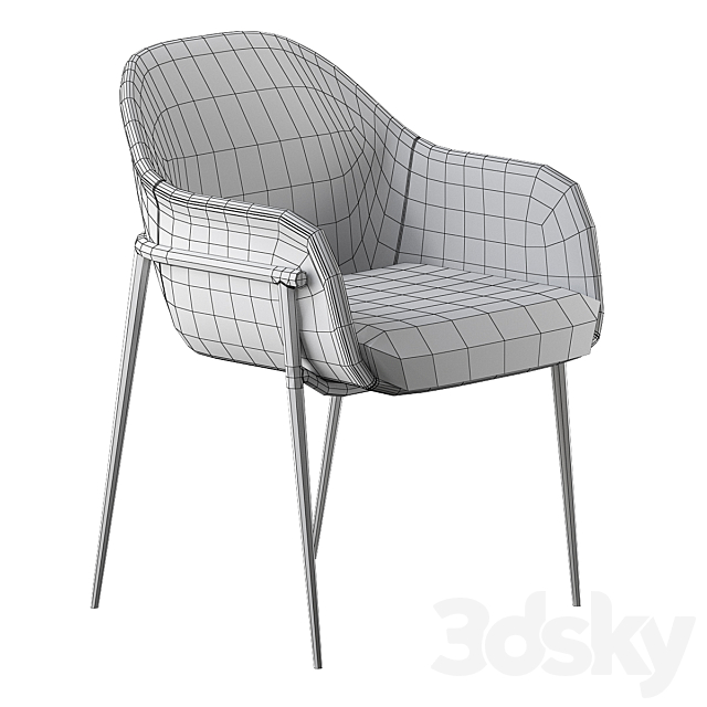 CHIA Chair Giulio Marelli CONVIVIUM DE CASTELLI 3DSMax File - thumbnail 2