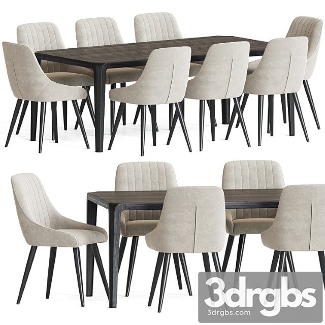 Chipman Chair Eiles Table Dining Set 3dsmax Download - thumbnail 1