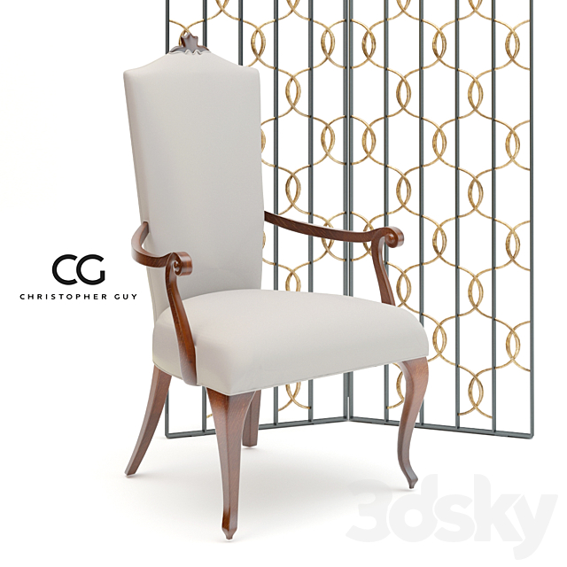 Christopher Guy Grace Dining Set 3DSMax File - thumbnail 2