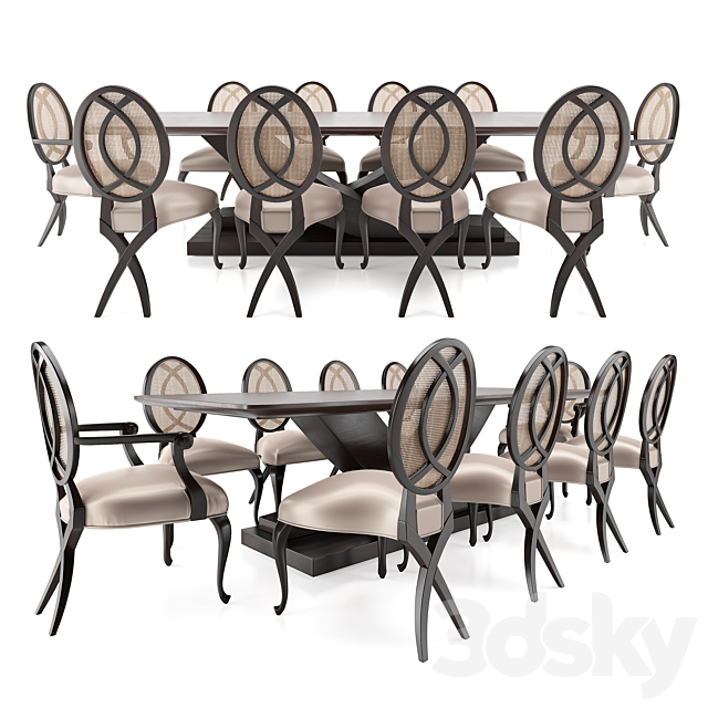 Christopher Guy – Set Table CG3A1 3DS Max Model - thumbnail 1