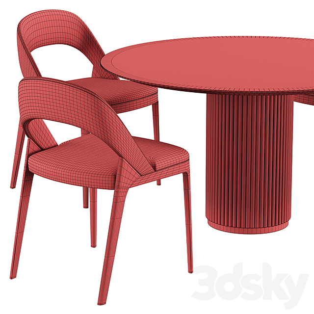 CLAMP Chair PALAIS ROYAL Table 3DSMax File - thumbnail 6