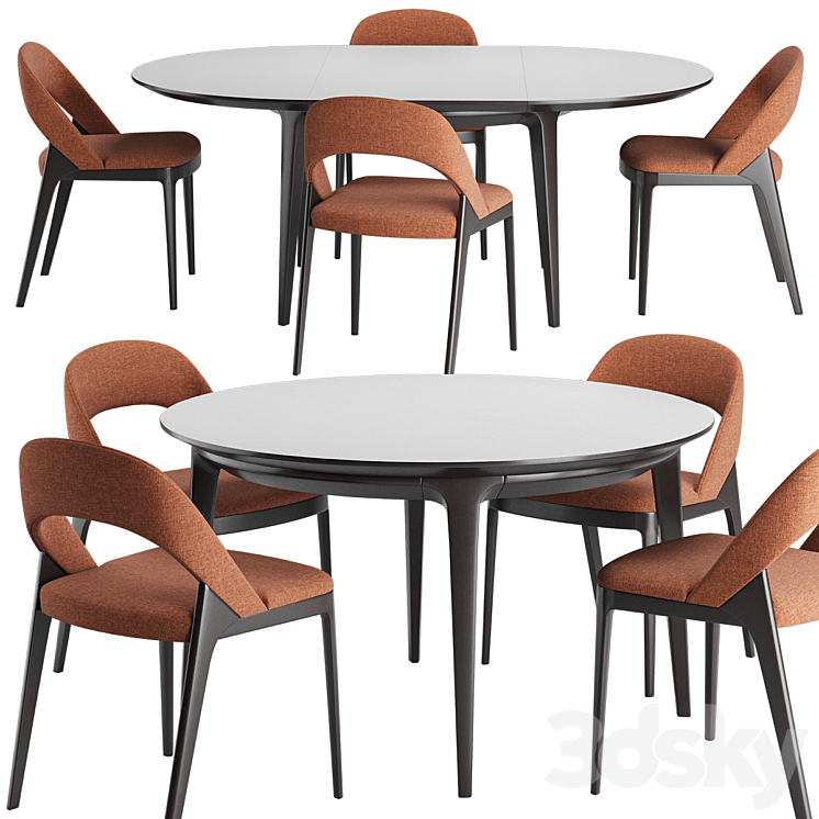 Clamp Table and Chair 3DS Max - thumbnail 1