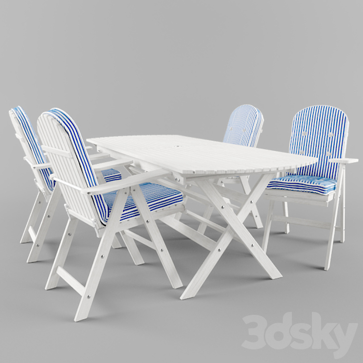 Classic outdoor seating 3DS Max - thumbnail 1