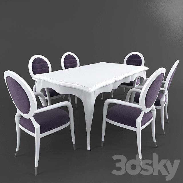 Classic table 3DSMax File - thumbnail 1