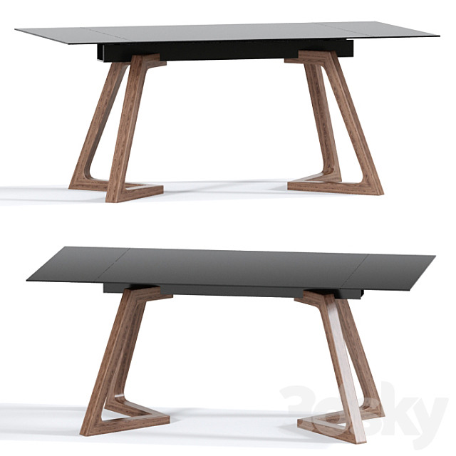 Cloyd Dining Chair Table 3DS Max Model - thumbnail 3