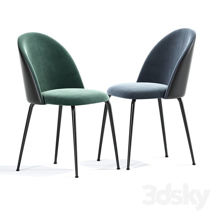 Cloyd Upholstered Side Chair Table 3DS Max - thumbnail 2