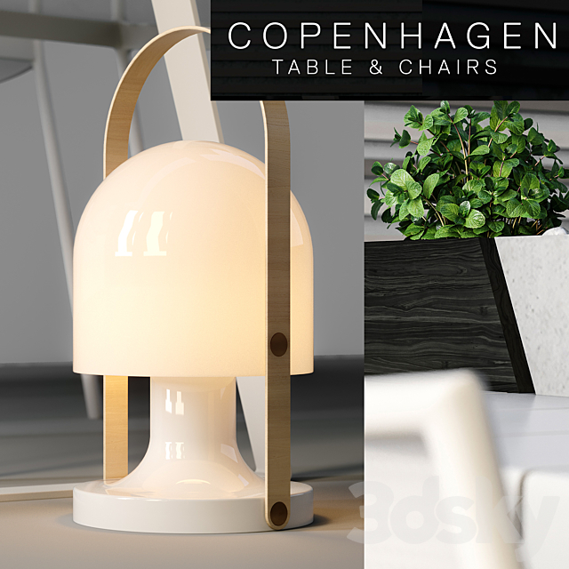 Copenhagen Chairs & Table 3DSMax File - thumbnail 3