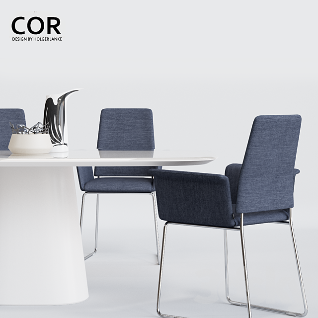 COR Fino Chair and Conic Table 3DSMax File - thumbnail 2